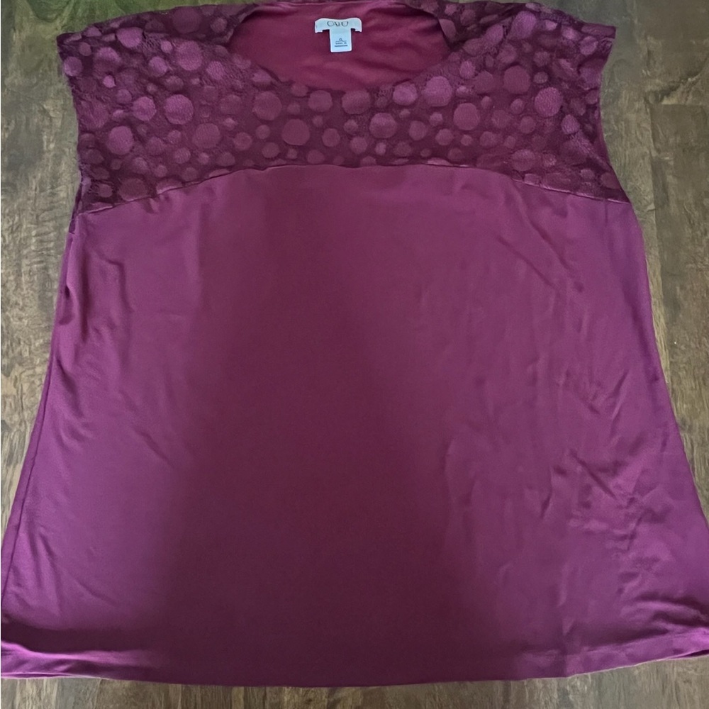 Cato Red Sleeveless Relaxed Blouse